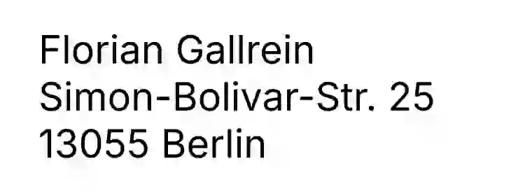 Anbieterkennzeichnung mit Name und postalischer Anschrift